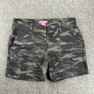 Isaac Mizrahi NY Camouflage Print Shorts Size 4 Casual Everyday